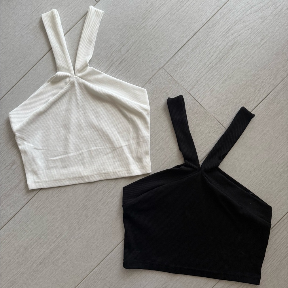 Stylish Women's Black and White Tops
